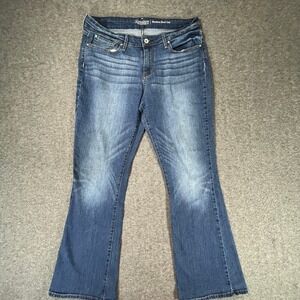 Levi Strauss Signature Womens 14S Bootcut Jeans Blue Denim‎ Stretch W32 L30